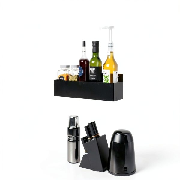Premium 15" Speed Rack, Speed Rail Bottle Holder, Liquor Bottle Holder, Space-Saving Organizer, Bar Accessories and Mixology Tools, Sturdy and Sleek Design-1