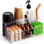 Acrylic Coffee Bar Organizer by Upitry – Multi‑Compartment Rack-0