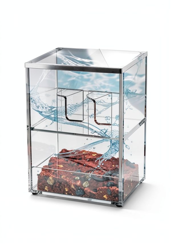 Coffee Condiment Organizer Rulyyo 2‑Tier Acrylic Cup/Lid Holder-6