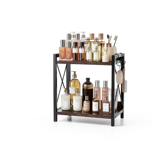 Coffee Bar Shelf Organizer BOKIOVIN 2‑Tier K‑Cup Holder Black XL-6