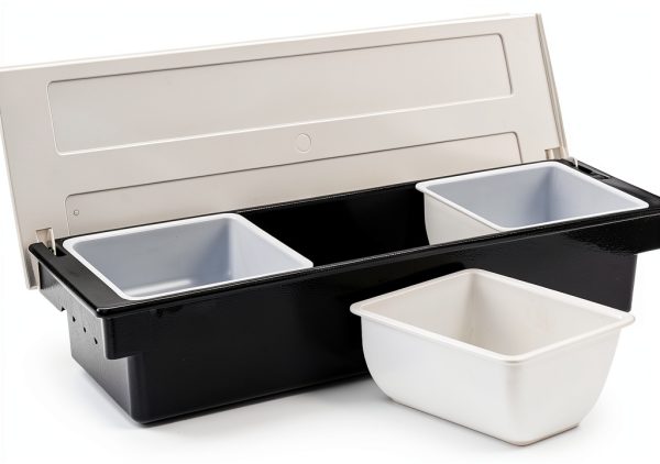 Fruit Veggie Condiment Caddy FEOOWV 3 Compartment Plastic Organizer-6