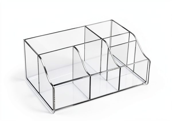 Acrylic Coffee Bar Organizer by Upitry – Multi‑Compartment Rack-1