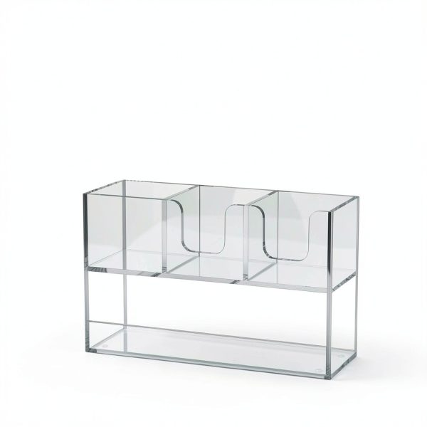 Coffee Condiment Organizer Rulyyo 2‑Tier Acrylic Cup/Lid Holder-8